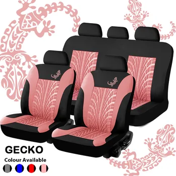 

Brand Embroidery Car Seat Covers Set Universal Fit Most Cars Covers with Tire Track Detail Styling Car Seat Protector