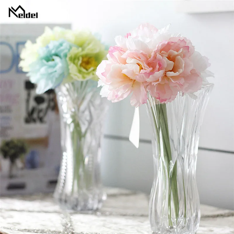 Meldel Silk Artificial Rosemary Flower Bunch Wedding Classic European Style Fake Rosemary Flore Home Vase Table Decor Flore Rose