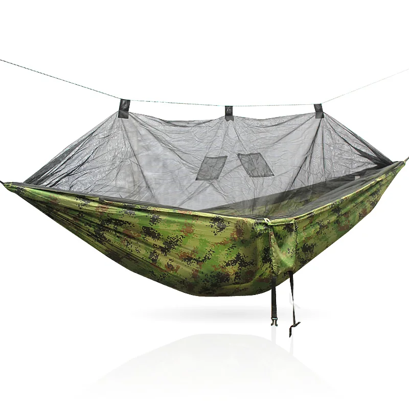 Outdoor Automatic Quick Open Mosquito Net Hammock Tent With Waterproof Canopy Awning Set Hammock Portable Pop-Up