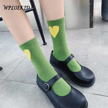 

2019 New Products Autumn/winter Trend Cute Love Socks Korean Style Women Funny Cotton Heap Heap Socks For Ladies Girl's Gifts