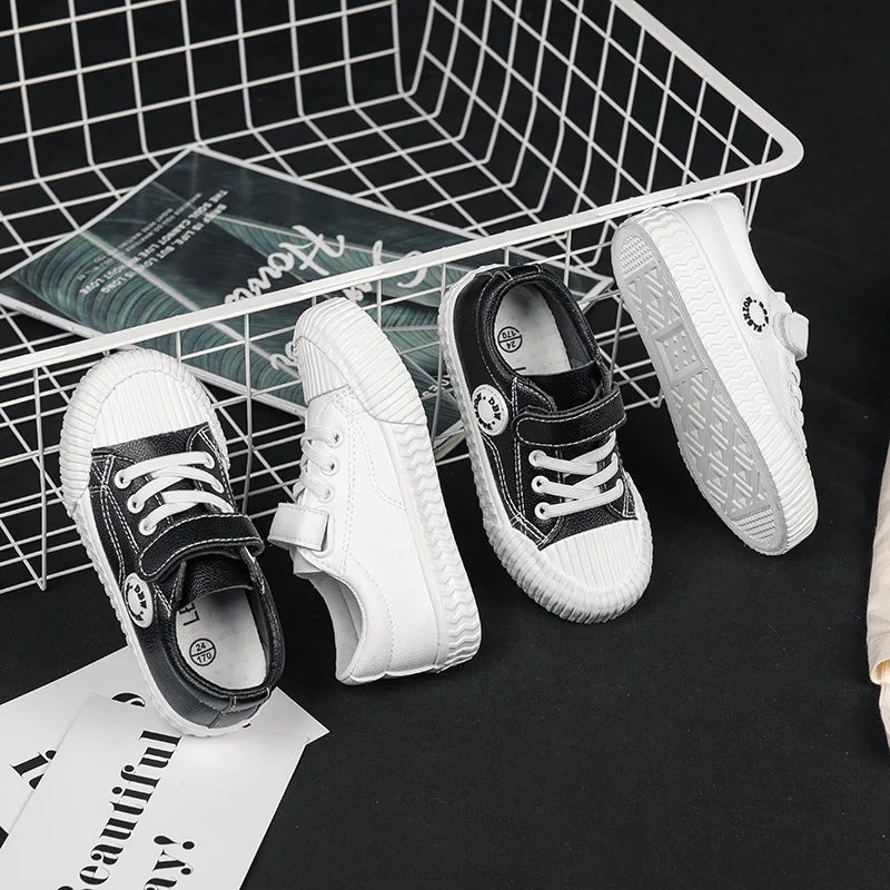 

Crayon CHILDREN'S Shoes 2019 Autumn New Style Children Microfiber White Shoes BOY'S Low Top Sneakers Girls