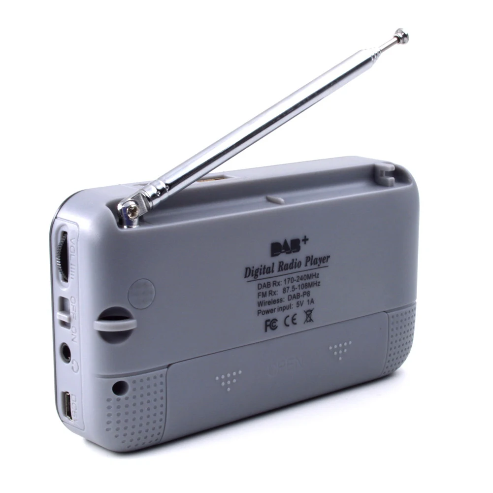 Bluetooth 4,2 DAB/DAB+ цифровое радио портативное цифровое радио с FM перезаряжаемой батареей Bluetooth динамик мини карманное радио