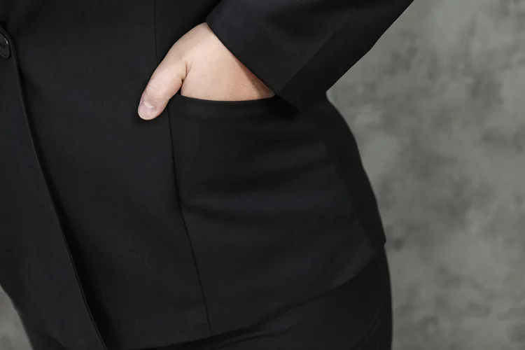 TUHAO 9XL 8XL 7XL 6XL размера плюс Женский блейзер Формальные блейзеры женский офисный костюм куртки с карманами Пальто Блейзер Femme LW170