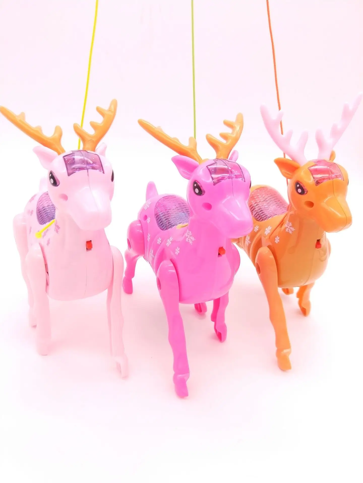 Детский Электрический поводок Sika Deer, креативный светильник, музыкальное крепление, проволока, светящаяся игрушка, ларек