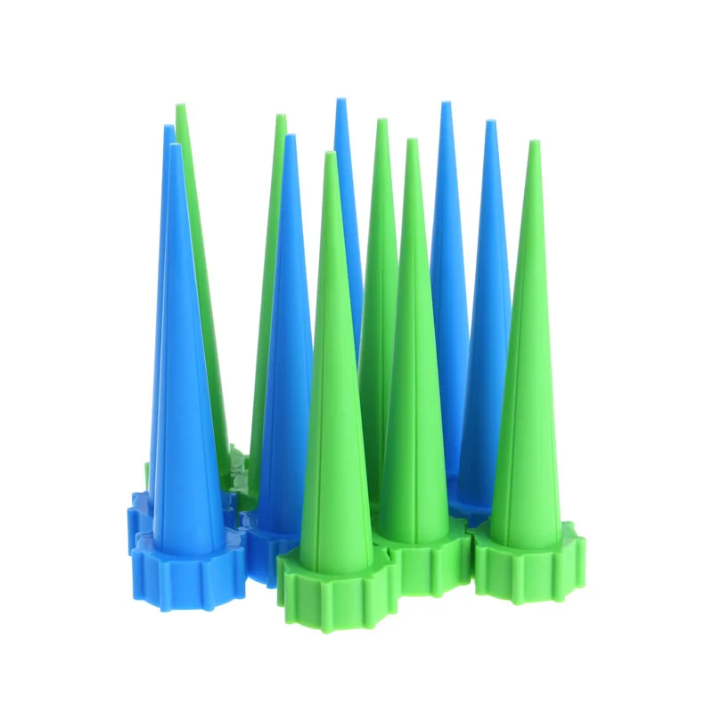 

12 Water Control Drip Cone Spike Plant Flower Waterer Bottle Irrigation System