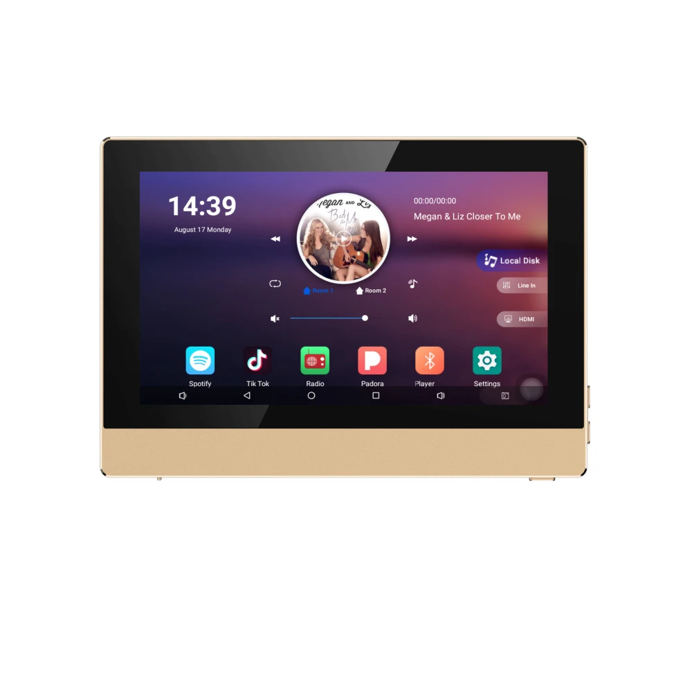 US $244.80 Wall Amplifier Wifi Panel Bluetooth Audio Power Amplifier Home Theater 160w 81 Android System 4 Zones SD USB Sumwee