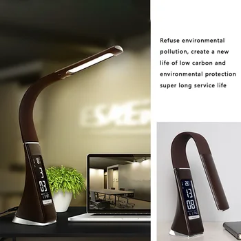 

Multi-functional Calendar Reading Lamp USB Charging LED Study Desk Table Clock Touch Light 3 Level LED Brightness Adjustment