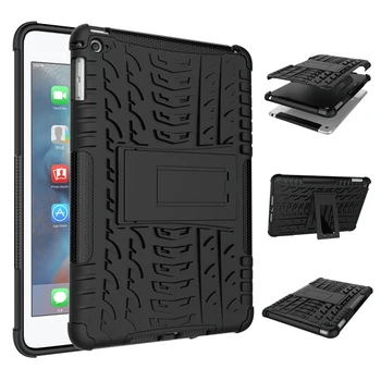 

Defender Stand TPU PC Shockproof Protective Silicone Plastic Armor Case For iPad Cover Mini Air 1 2 3 4 5 6 Pro 9.7 10.5 11 10.2