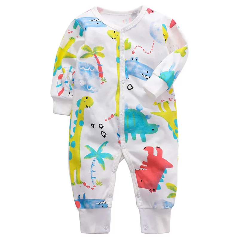 5pcs/set 0-12 Month Newborn Baby Girl Clothes Long Sleeve Footies Baby Boy Footies Jumpsuit Pajamas Winter