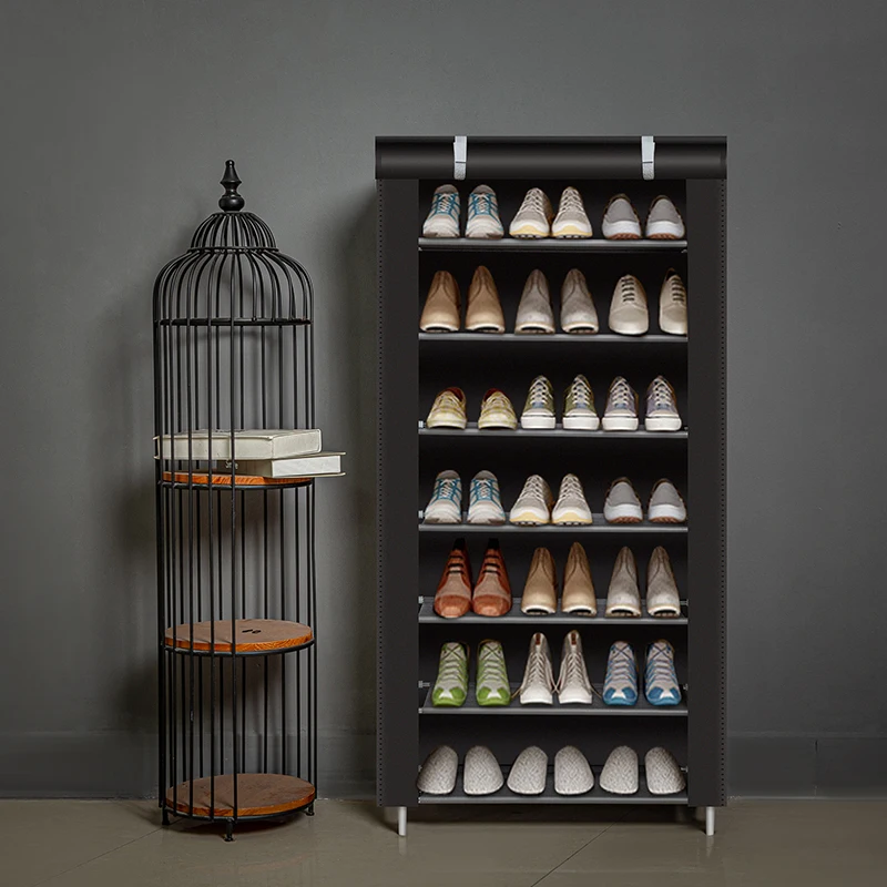 

Multiple Layer Shoe Cabinet Nonwoven Fabric Saving Space Shoe Organizer Shelf Minimalist Modern Shoe Rack for Home Dorm