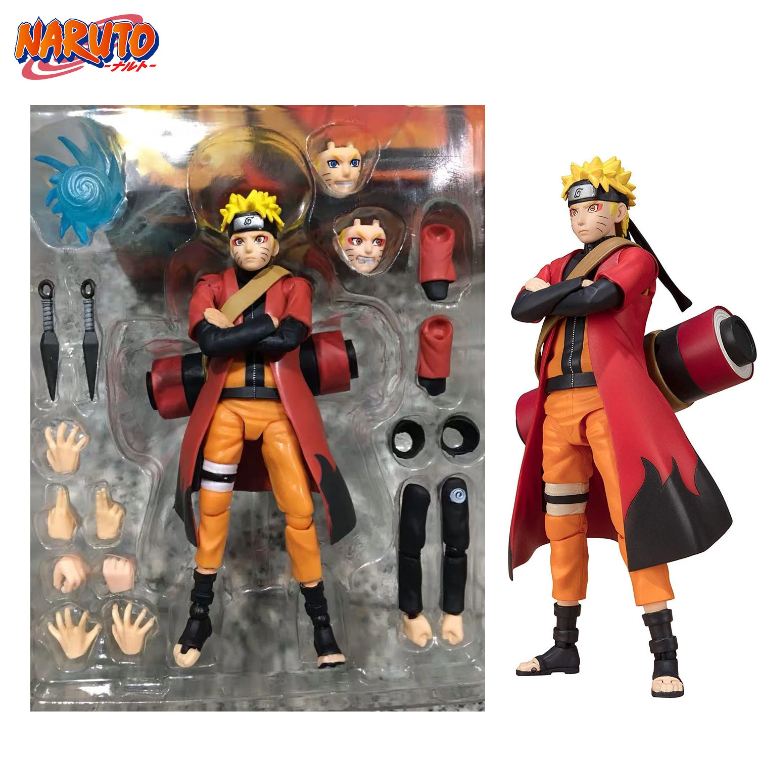 Anime Naruto Action Figures Uzumaki Naruto Rasengan Movable Model Toys