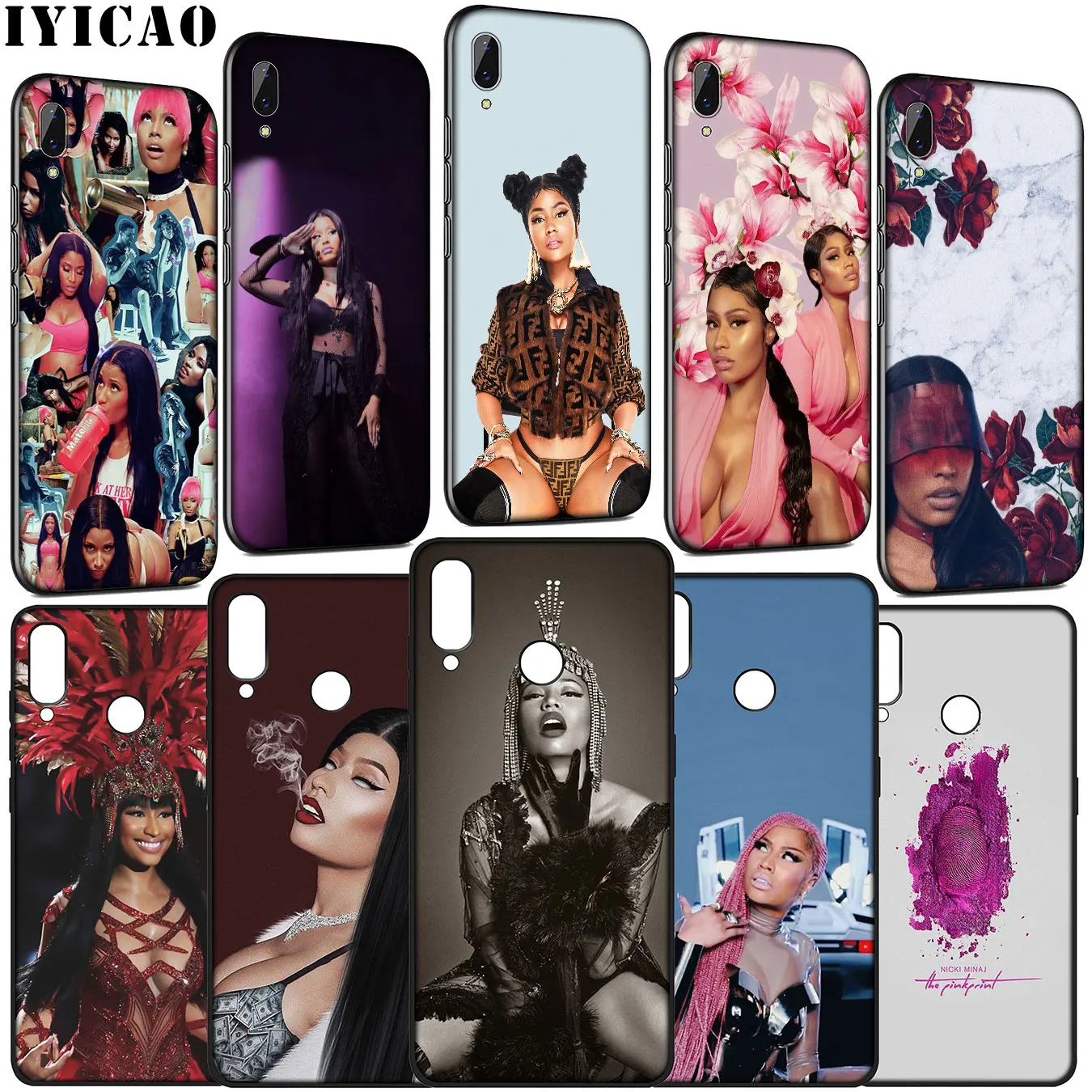 IYICAO Nicki Minaj Рэппер певец популярный мягкий чехол для Huawei Y9 Y7 Y6 Prime 2019 Honor 20 10 9 9X 8C 8X 8