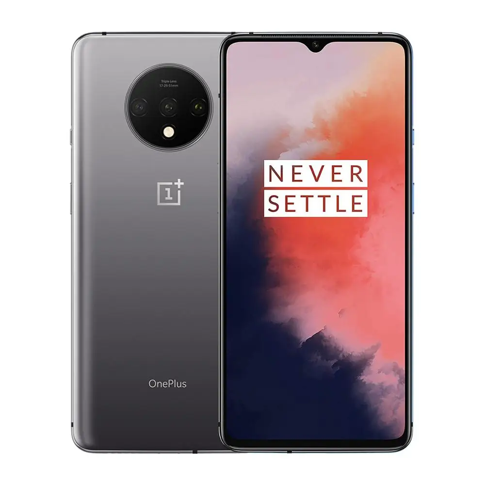 Silver -8GB 128GB OnePlus 7T глобальная Версия 8 Гб 128 ГБ Snapdragon 855 плюс Восьмиядерный 48мп Тройная камера 90 Гц Fulid AMOLED 3800 мАч UFS 3,0 NFC - Цвет: Silver -8GB 128GB
