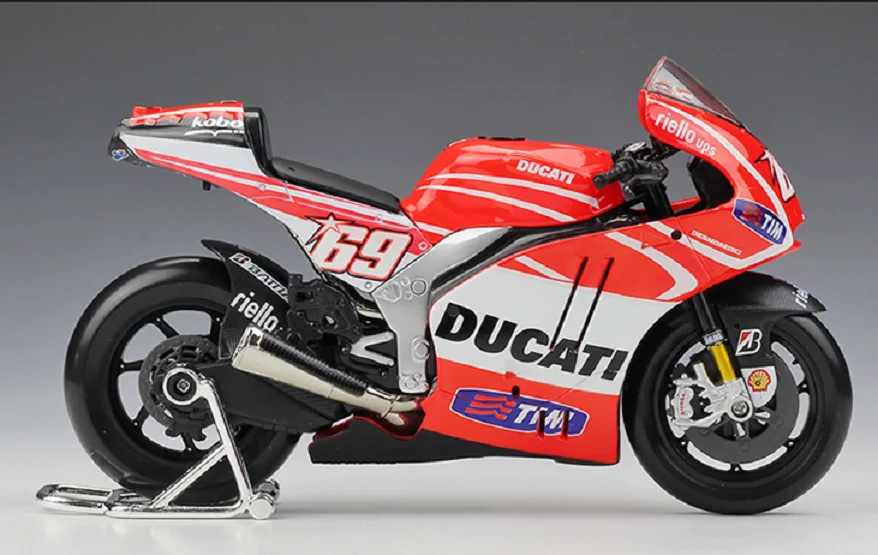 Maisto 1:10 2013 поездок на мотоцикле Ducati Desmosedici Ники Хэйден № 69 мотоцикл велосипед Модель в коробке