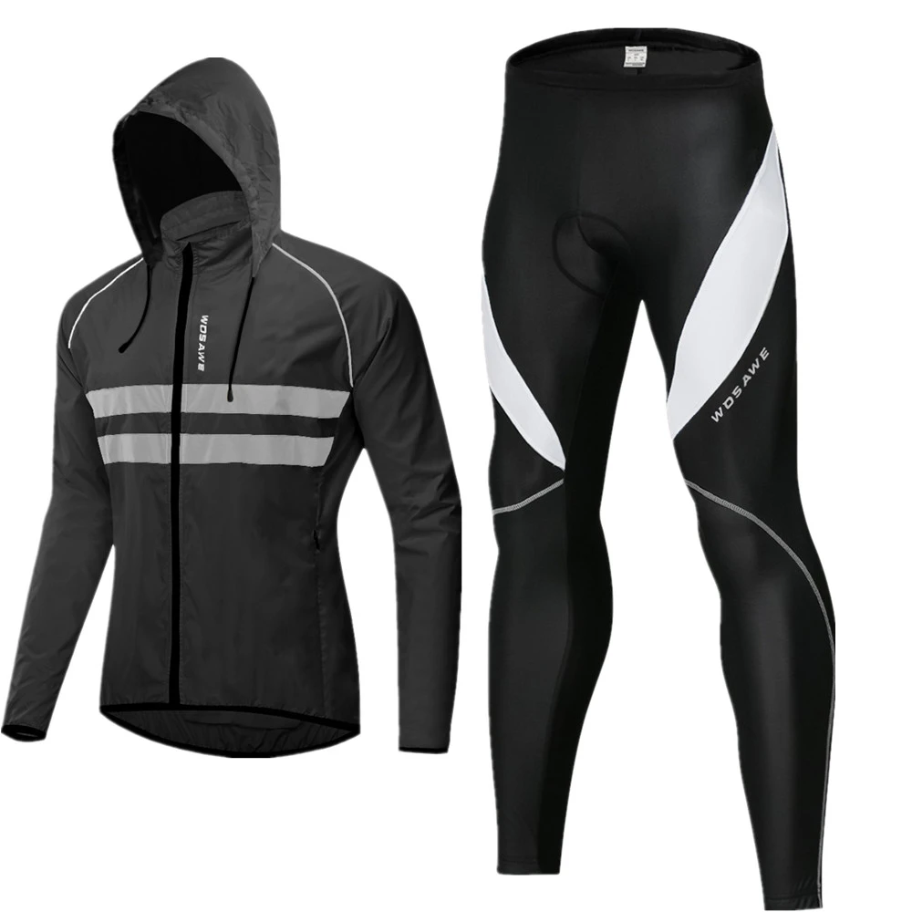 WOSAWE Cycling Jacket pocket Windbreaker Windproof Water Repellent