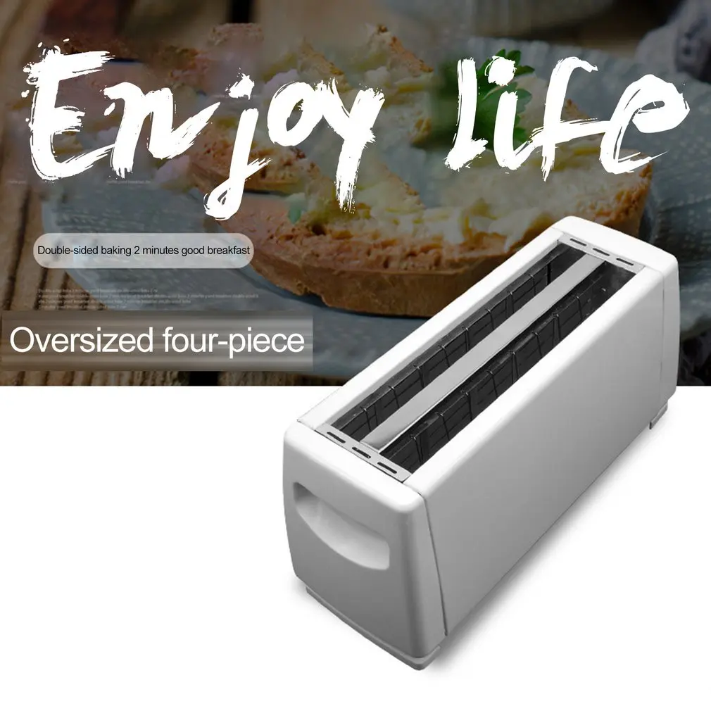 1150W 4 Slices Slots Stainless Steel Automatic Electric Bread Toaster Household Breakfast Baking Bread Machine Kitchen Tool
