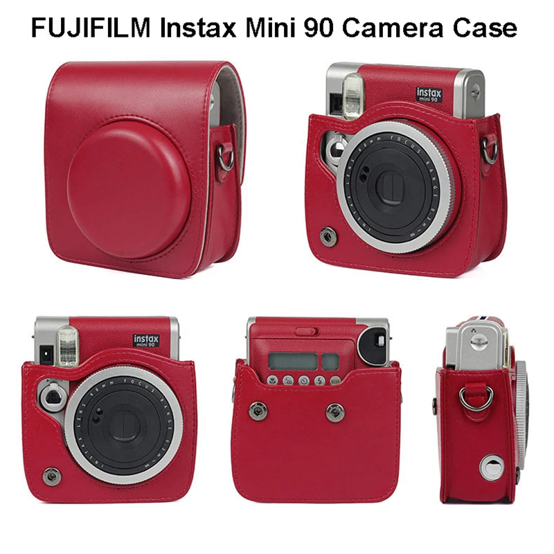 For FUJIFILM Instax Mini 90 Neo Classic Camera Case PU Leather 