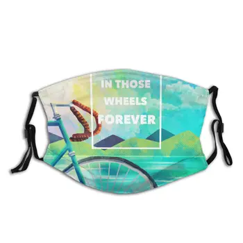 

protective mask with filter Happiness In Those Wheels Forever anti dust PM2.5 reuse adult teen child girl