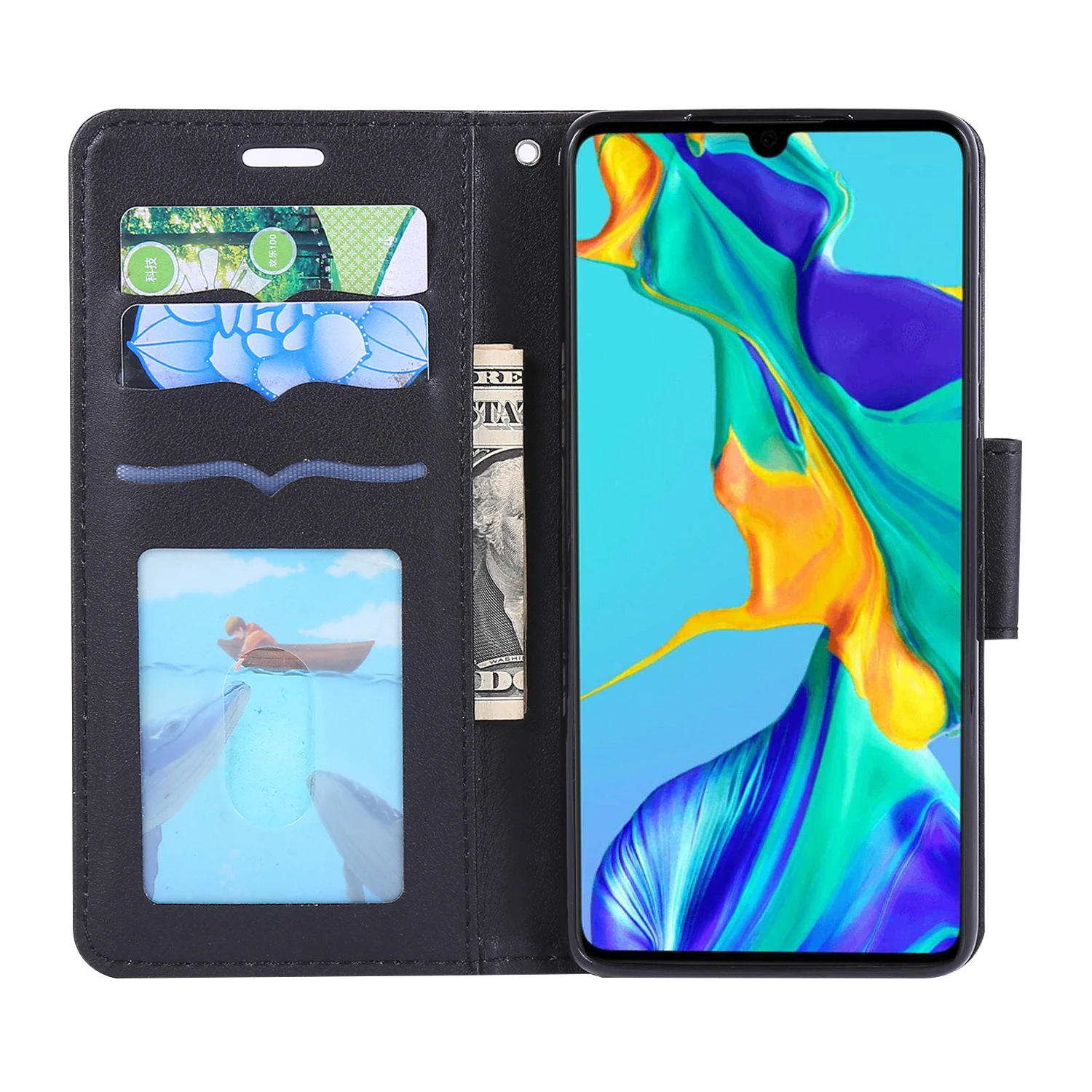 Чехлы для Etui HuaWei P20 Pro из искусственной кожи с Откидывающейся Крышкой и кошкой для Honor 10Lite 8A P30 Pro Lite P smart Y6 Y7 Fundas
