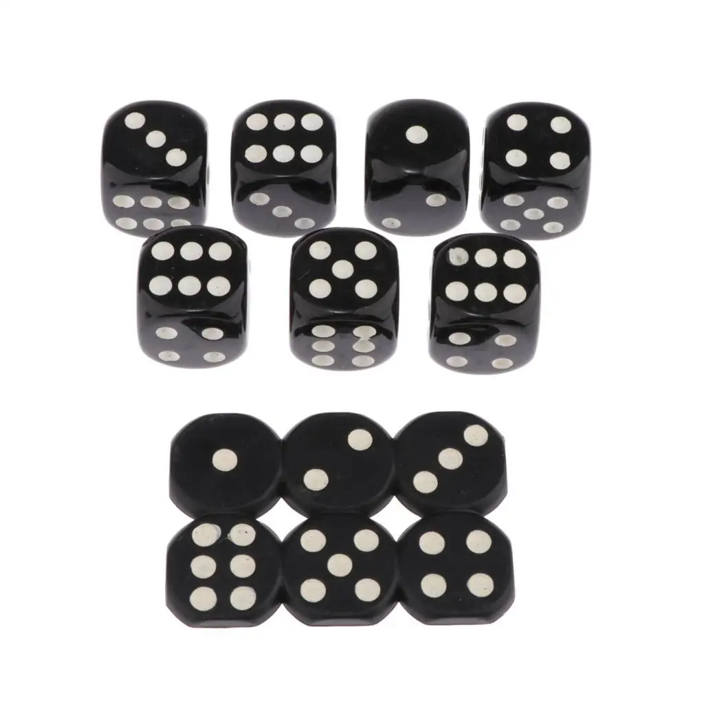 7 шт. акриловые шестигранные игральные кости D6 игральные кости для D& D DnD RPG настольная игра волшебная игрушка