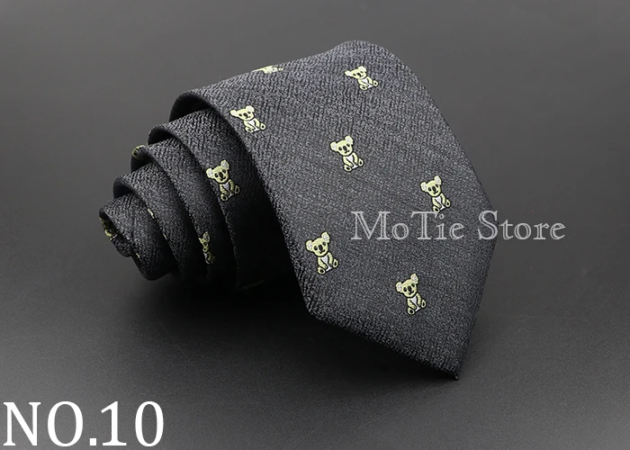 Neuheit Herren Blumenkrawatte Braunbär Pferd Bedruckte Krawatten Mode Polyester Krawatte Hochzeit Business Party Anzug Kleid Gravatas Geschenk – Detail 11