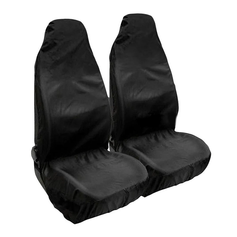 

Protector Universal Anti Dirt Front Rear Washable Polyester Black Solid Dustproof Car Seat Cover Auto Accessories Cushion