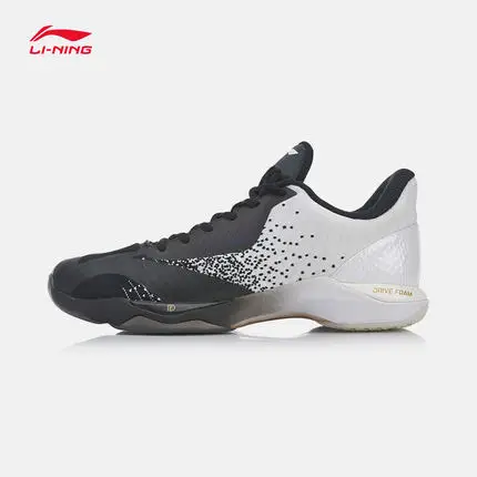 Черный Li-Ning/мужские кроссовки для бадминтона с амортизацией и подкладом; профессиональная спортивная обувь; кроссовки; AYZP003 SAMJ19 - Цвет: Черный