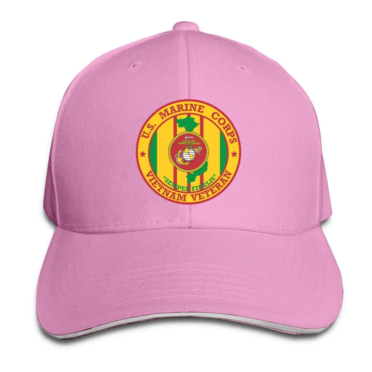 Американский морской корпус Вьетнама Ветеран регулируемая бейсболка сэндвич Кепка