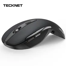 TeckNet складная беспроводная компьютерная мышь 2000 dpi регулируемая складная мышь с 2,4G беспроводным приемником для microsoft PC ноутбука