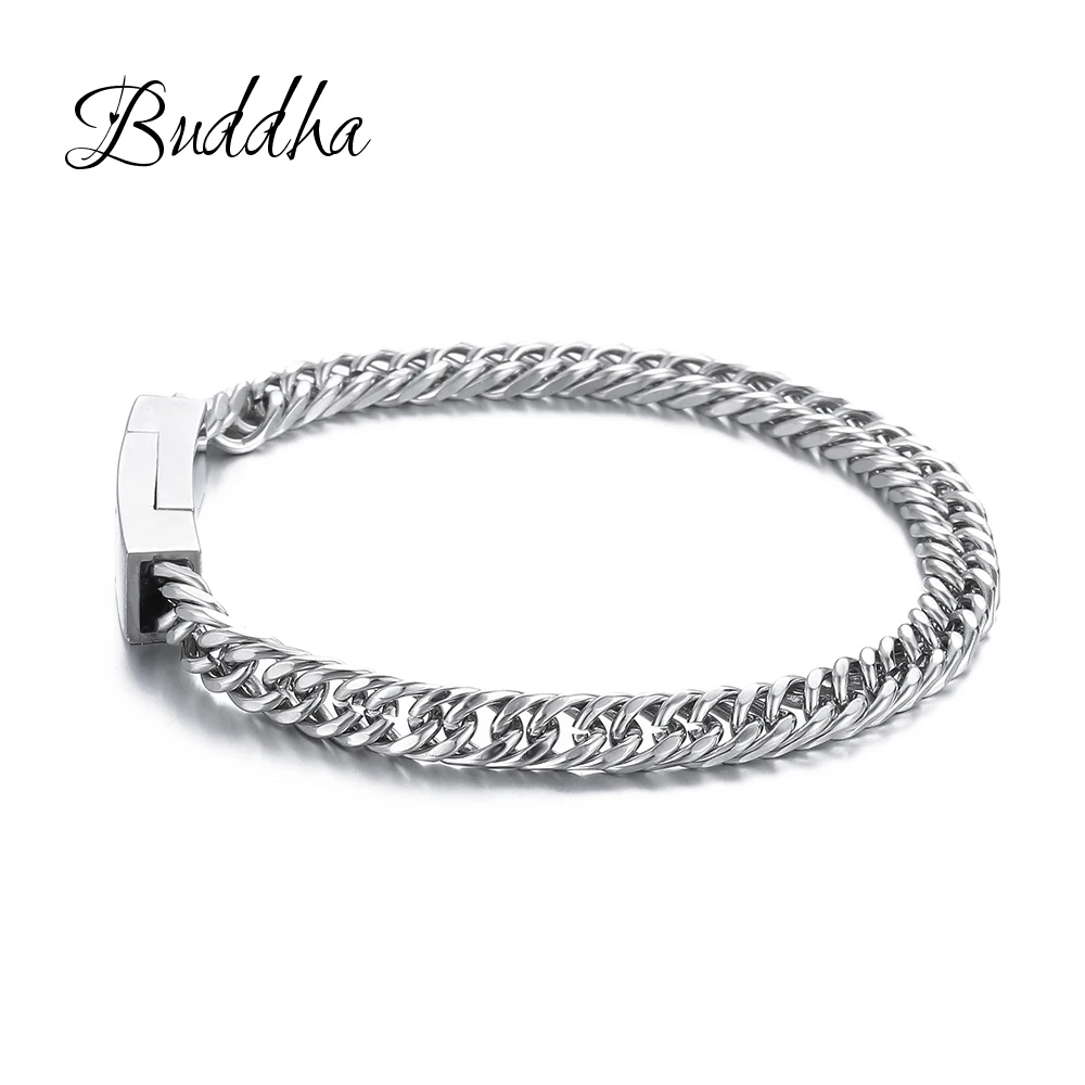 Браслет, крутой Женский, байкер, велосипед, мотоцикл, нержавеющая сталь, цепь, мужские браслеты Будды и браслеты, ювелирные изделия, ZTB423-2