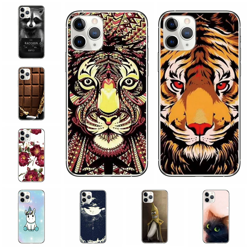 Для iPhone 11 Pro Max чехол силиконовый с забавным принтом для 6 6s 7 8 Plus X XS XR 11Pro Promax
