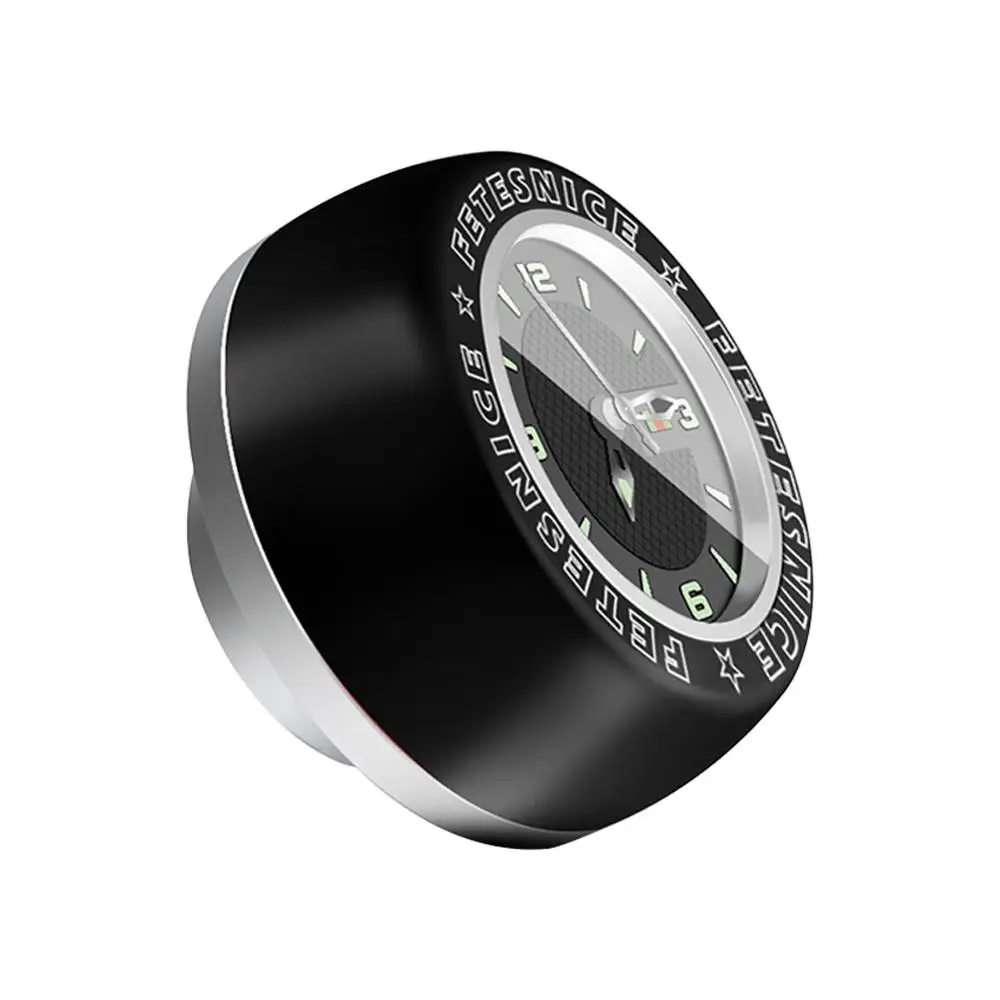 Black Silver Крышка для чаша велосипеда, настольные светящиеся кварцевые часы, Горный Руль, чехол для руля, чехол для велосипеда, велосипедные аксессуары - Цвет: Black Silver