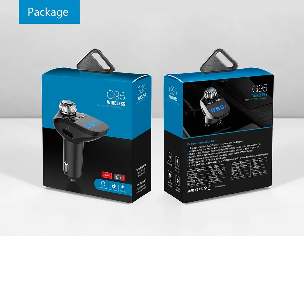 Fm-передатчик, автомобильный комплект, Bluetooth 5,0, двойное USB зарядное устройство, беспроводной аудио приемник, для путешествий, TFCard, музыкальный плеер для автомобиля, радио
