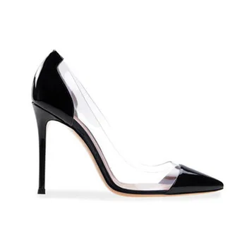 

Spring and autumn stars with the same pointed super hot sexy stilettos new net red small heels
