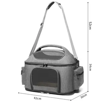 

THINKTHENDO Foldable Soft-Sided Pet Carriers for Cats and Dogs Travel Car Seat Safe Carrier