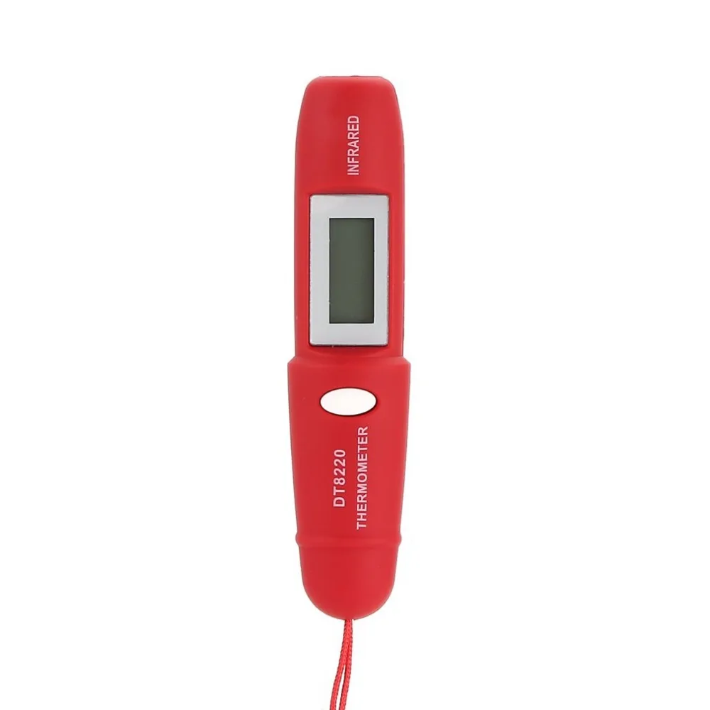 DT8220 цифровой ЖК-Мини Инфракрасный термометр измеритель температуры тестер Красный Лазерный Карманный Бесконтактный пирометр ручка бытовой