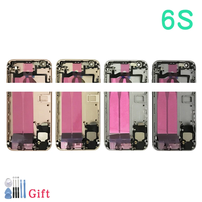 

Full Back Cover For iphone 6 6S Plus 6Plus Housing Battery Door Middle Chassis Frame Housings Assembly Door Rear with Flex Cable
