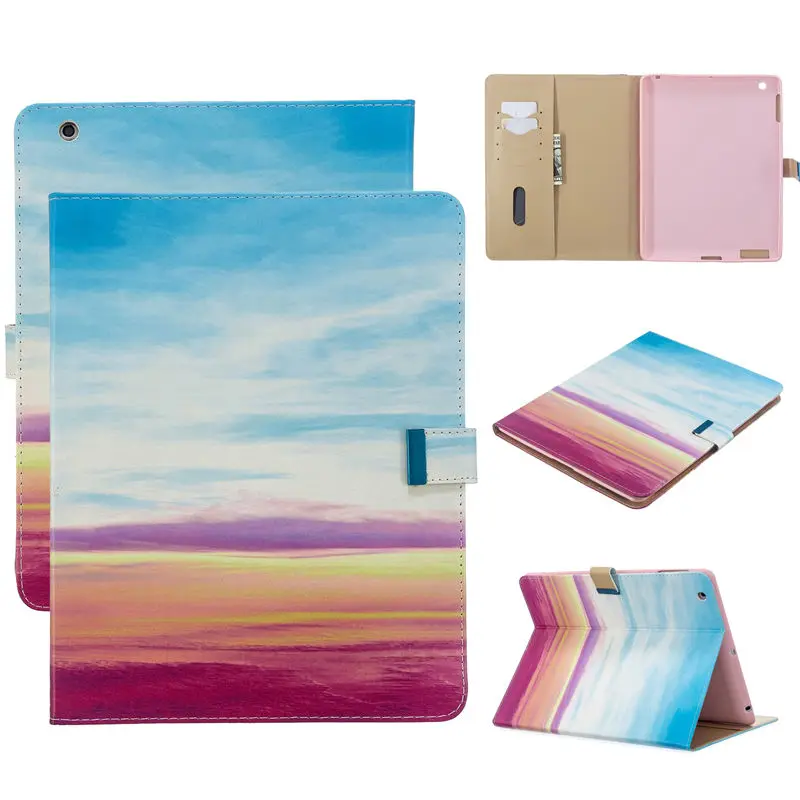 B101 Чехол для Apple ipad 2 3 4, умный чехол, чехол для ipad 4, ipad 3, ipad 2, чехол для планшета, Модный чехол-книжка с бабочкой+ подарок - Цвет: B101