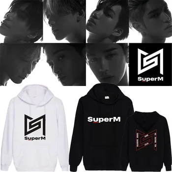 

Mainlead Kpop SuperM Hoodie Baekhyun Taemin Taeyong Kai Ten Mark Lucas Cotton Sweatshirt Merchandise
