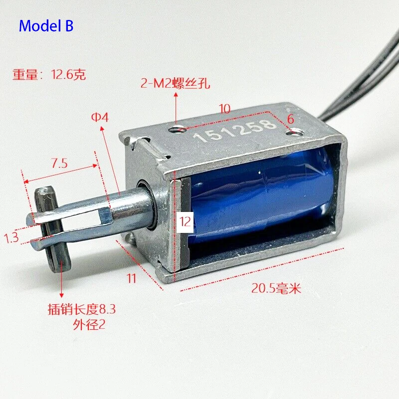 Elektromagnet DC Elektromagnet 12V Push Pull Micro za 535 Kč - Allegro