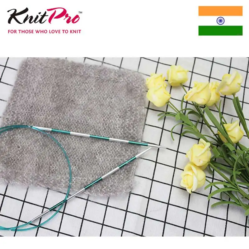 1 шт. Knitpro SmartStix 80 см фиксированная круговая вязальная игла красочные Алюминиевые DIY Рукоделие Шитье