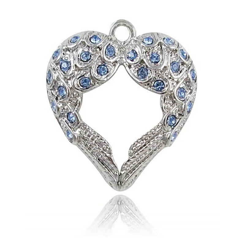 Стразы из металлического сплава с кристаллами ангел-хранитель подвески в виде