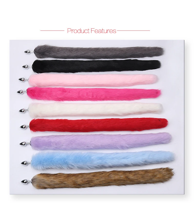 Wetips 770 мм костюм лисий хвост вилка Косплэй игра Анальная пробка длинные биде