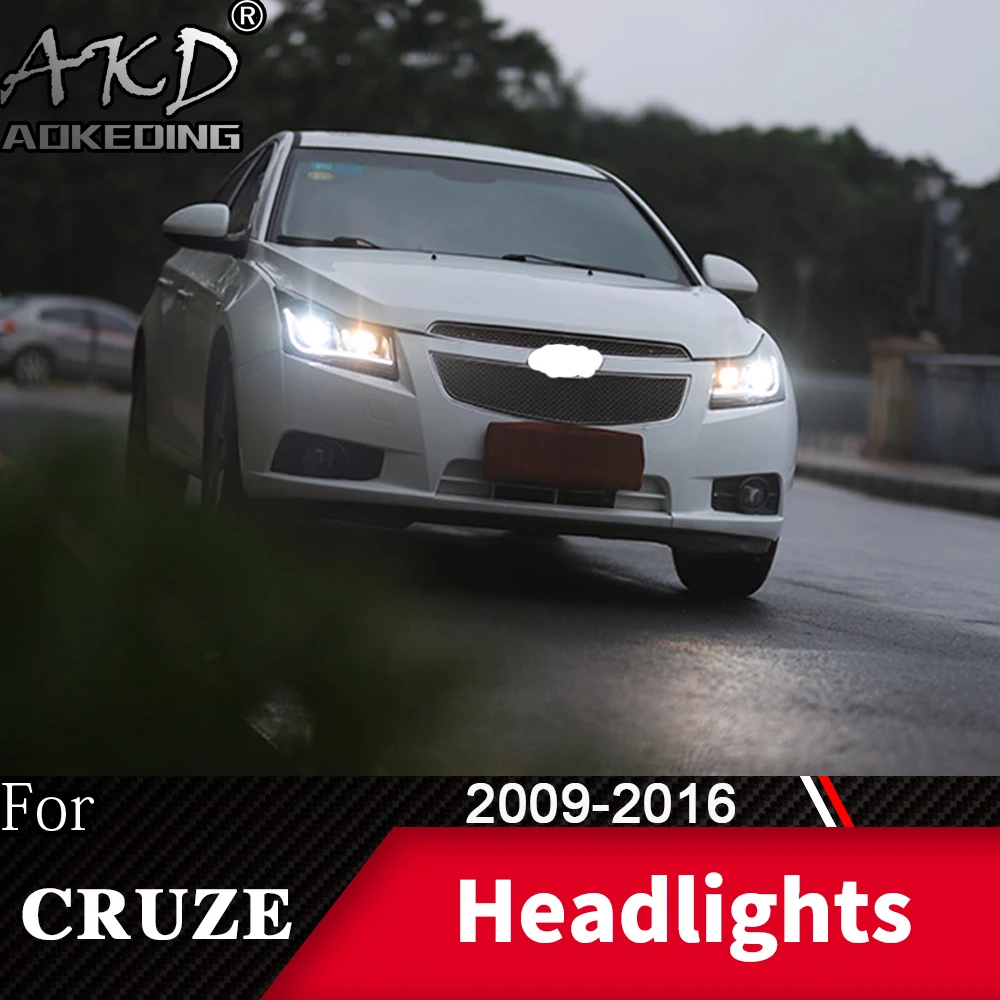 Фара для Chevrolet Cruze 2009- головной светильник s противотуманный светильник s дневной ходовой светильник DRL H7 светодиодный Биксеноновая лампа автомобильные аксессуары