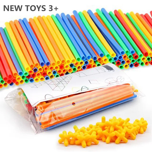 100PCS 300pcs 4D Pipeline Building Blocks Tunnel Shaped Stitching Inserted Construction Assembling Blocks Toys for Children Gift 1