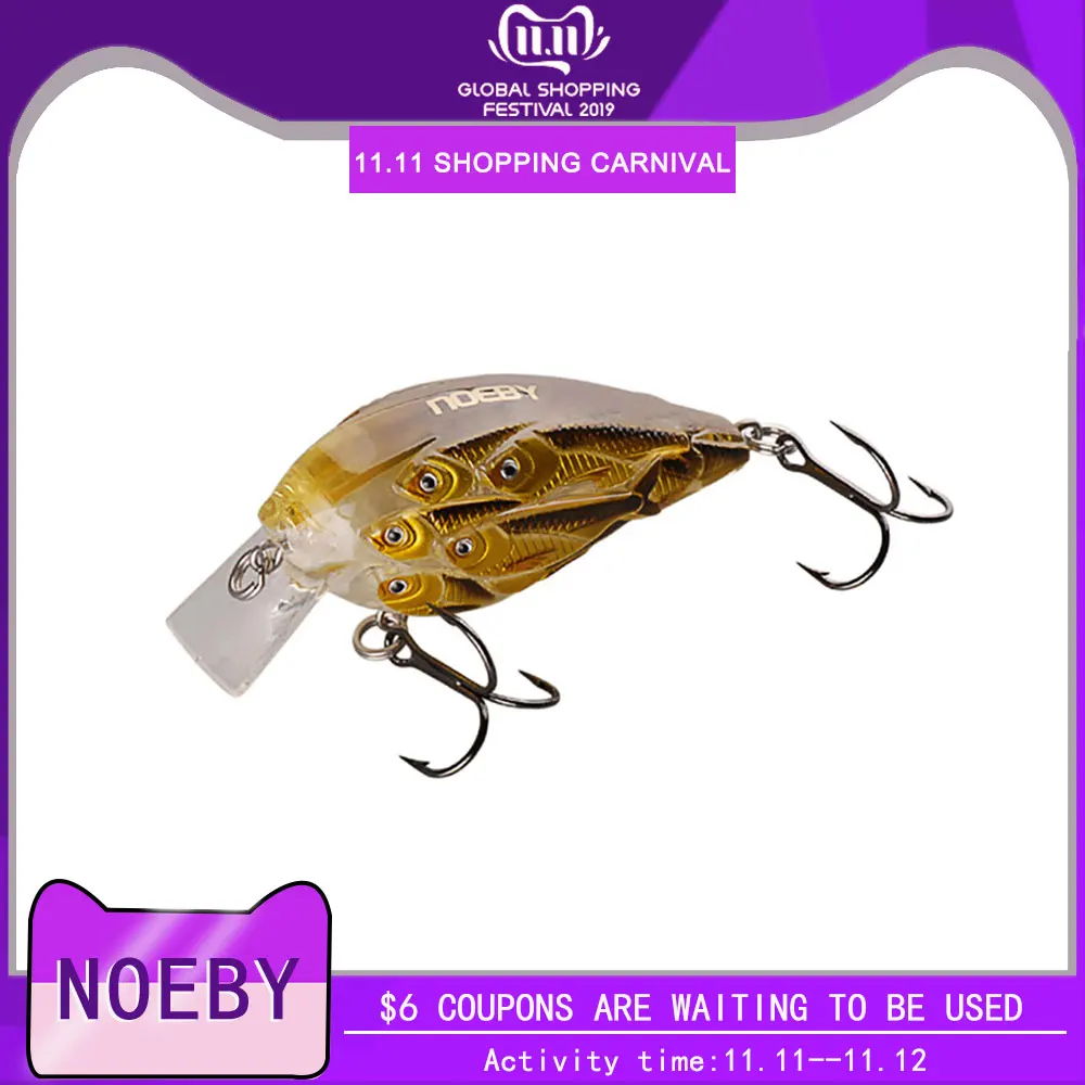 

NOEBY Floating Minnow NBL9456 Fishing Lure Crankbait Fishing Wobbler Hard Baits Swimbaits Artificial Lure Set Sea 6cm/12.5g