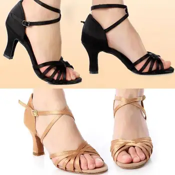 

2015 Fashion Hot New Women's Ballroom Latin Tango Dance Shoes heeled Salsa
