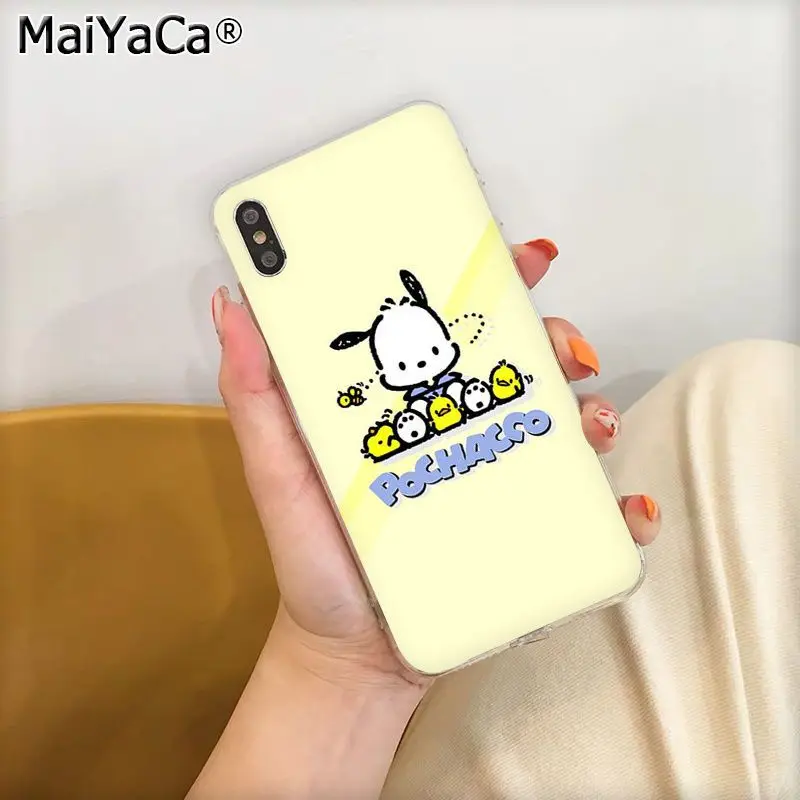 A12 MaiYaCa милый мультфильм Pochacco прозрачный ТПУ чехол для телефона Apple iphone 11 pro 8 7 66S Plus X XS MAX 5s SE XR fundas Cover - Цвет: A12