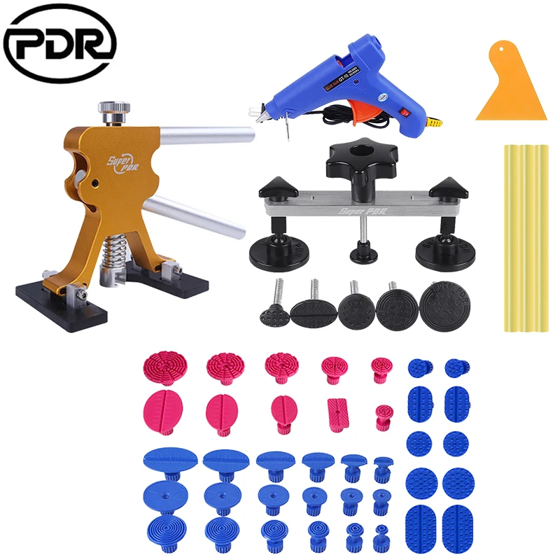 

PDR Tools Paintless Dent Repair Tool Auto Dent Puller glue gun Suction Cup Car Body Dent Damage Repair Hand Tool Pulling bridge