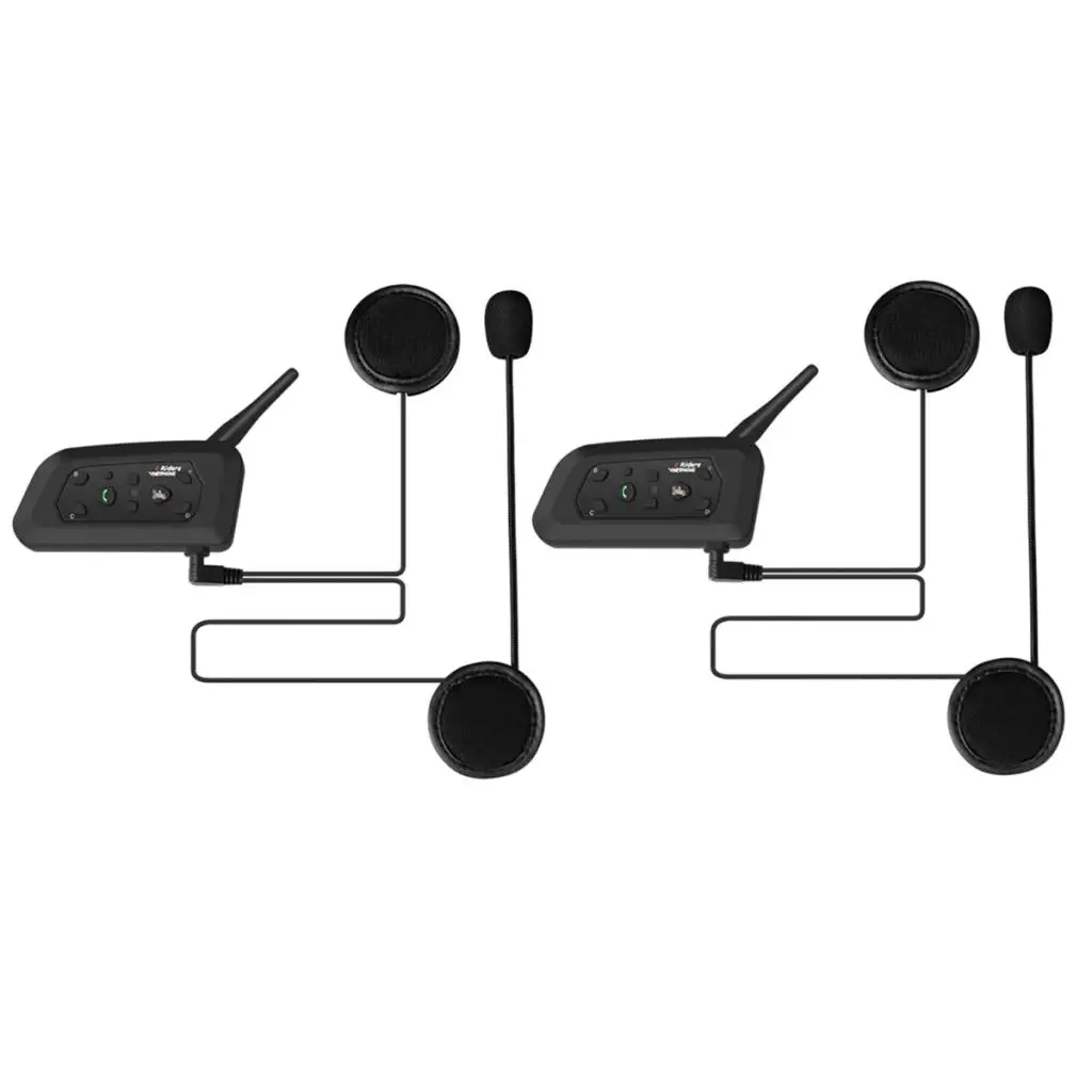 2 штуки 1200 м мотоцикл Bluetooth 3,0 гарнитура беспроводная система связи